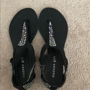 Madden Girl Black Sandals